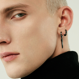 моносерьга fox claw черненая