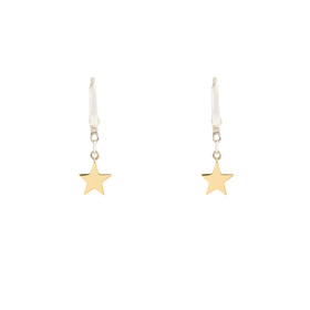 серьги звезды позолоченные