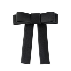 черный бант из шелка