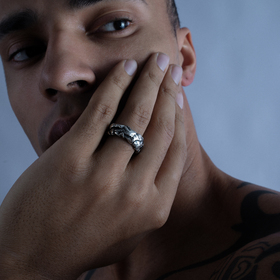 кольцо из серебра blck nmbr 2
