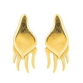 позолоченные серьги