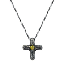 кулон из серебра с крестом acceptance