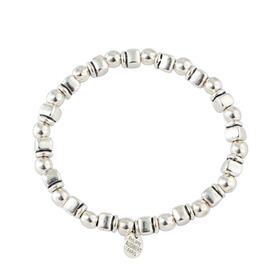 серебристый браслет из олова noelia