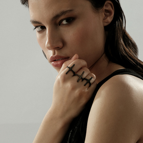 кольцо из серебра hope