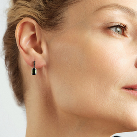 серьги из белого золота с турмалинами и бриллиантами nightshade