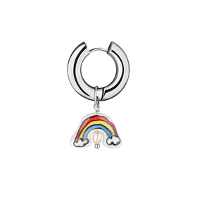 rainbow single earring