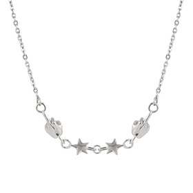 колье-цепь mascot из серебра