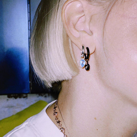 моносерьга mascot серебряная