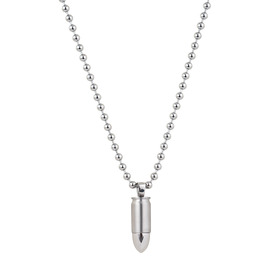 подвеска «белая пуля» из серебра