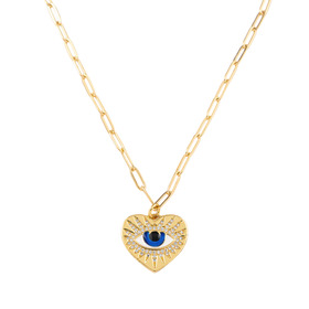 колье-цепь "evil eye"