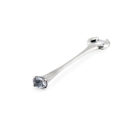 моносерьга echo liquid rock crystal