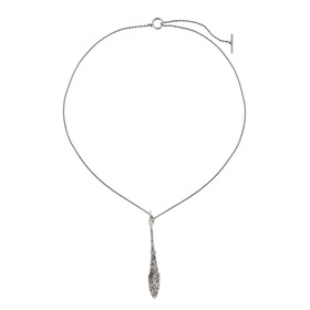 подвеска тонкая стрела с серебряным покрытием