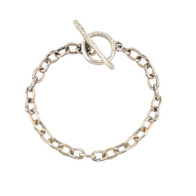 браслет из серебра chain toggle bracelet