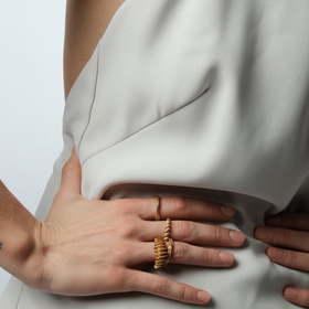 кольцо strip из бронзы