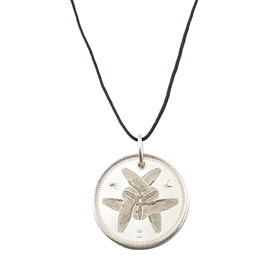 подвеска монета из серебра «женская энергия» маленькая