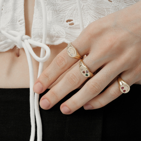 позолоченное кольцо joy из серебра