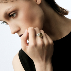 кольцо из серебра area ring