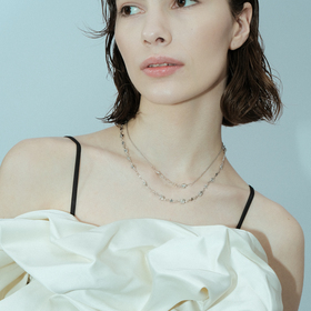 колье-цепь mascot из серебра