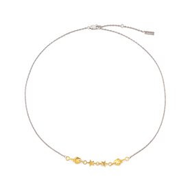 колье-цепь из серебра mascot