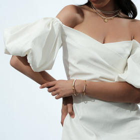 браслет "аннушка" из жемчуга майорика и металла