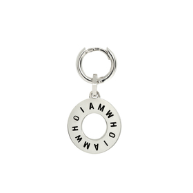 моносерьга-колечко с подвеской iamwhoiam