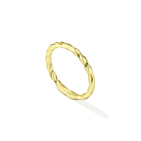 кольцо-мюзле из лимонного золота