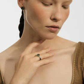 кольцо volcanic power из серебра