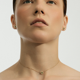 серьги fragile rose из золота