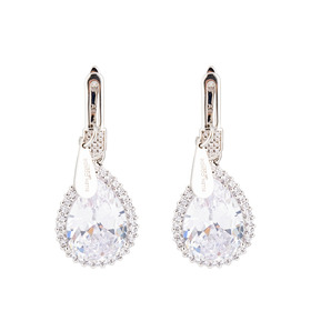 серьги с цирконием