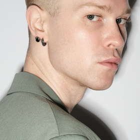 моносерьга «лавры» из нержавеющей стали