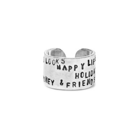 кольцо из серебра good luck