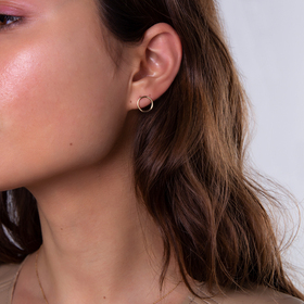 серьги-круги из желтого золота