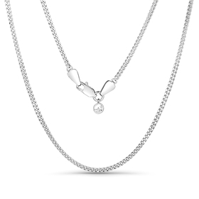 узкая цепочка из серебра vintage