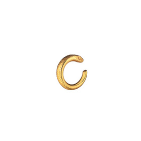 маленький позолоченный кафф-змея из серебра movement