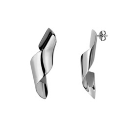 витые серьги из серебра virtue