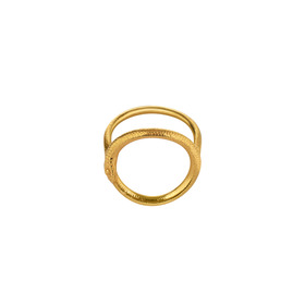 позолоченное кольцо из серебра со змеей kundalini