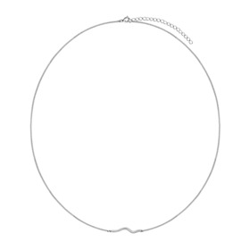 подвеска-волна flow на цепочке из серебра