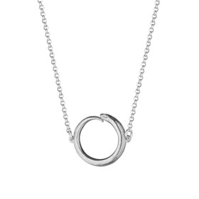 колье-чокер из серебра со змеей meditation