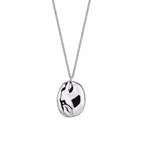 мятая подвеска legacy на цепочке из серебра