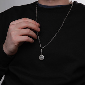 кулон вершины на модульной цепи из серебра