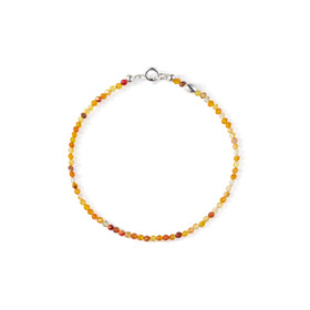 серебряный браслет из сердолика