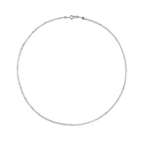 чокер из серебра и аметиста