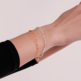 серебряный браслет из сердолика