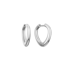 маленькие серьги-кольца из серебра