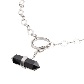 чокер с радужным обсидианом