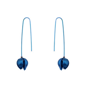 серьги из серии "titaniumflower"