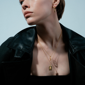 позолоченный кулон на цепочке body lovers