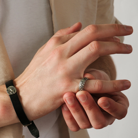 кольцо-чешуя дракона из серебра