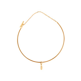 тонкий браслет из желтого золота