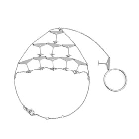 серебряный браслет-слейв sparkling